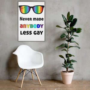 Shades never made anybody less gay - Canvas Print