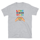 Love is never wrong Short-Sleeve Unisex T-Shirt