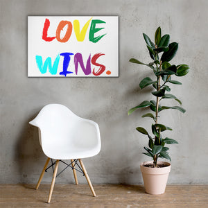 Love Wins - Canvas Print