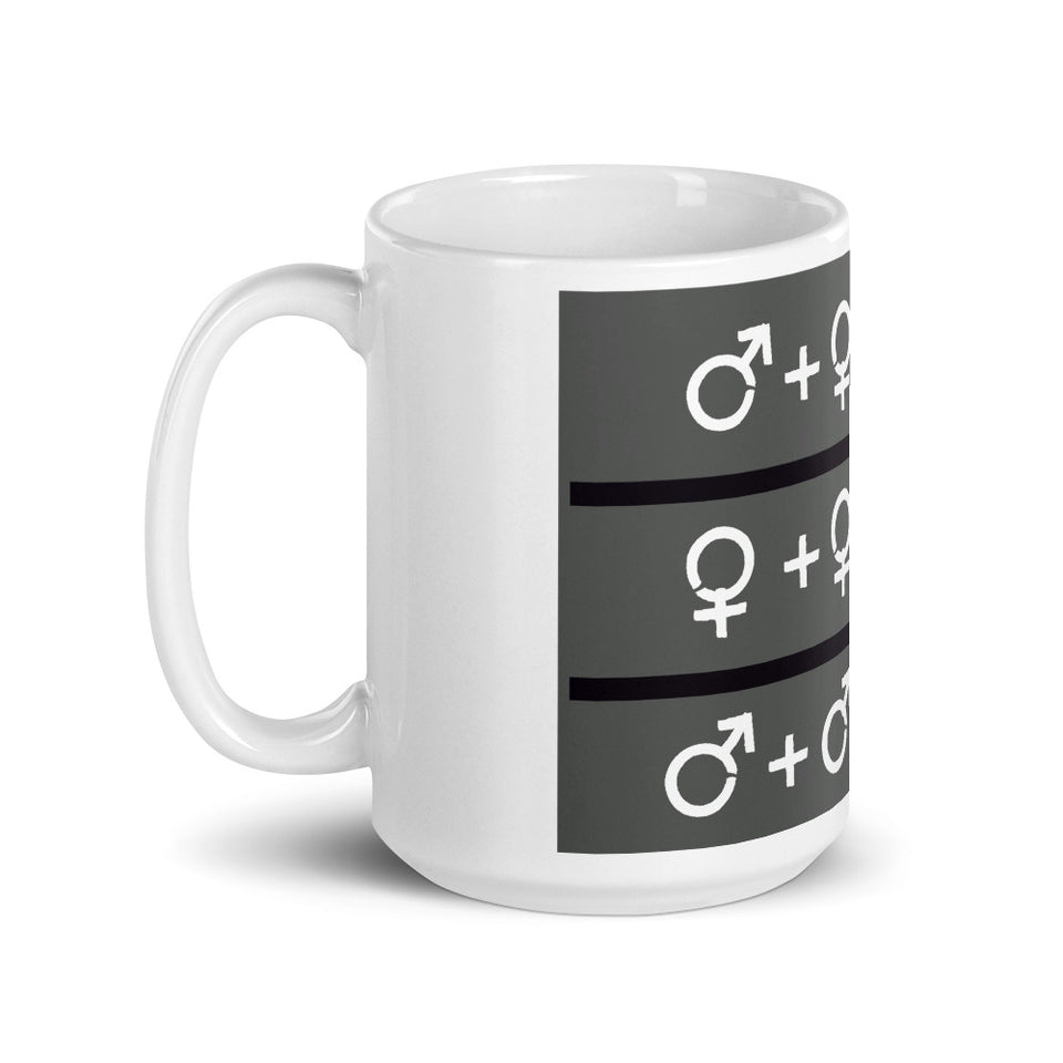 Gay Straight Math Equation Mug