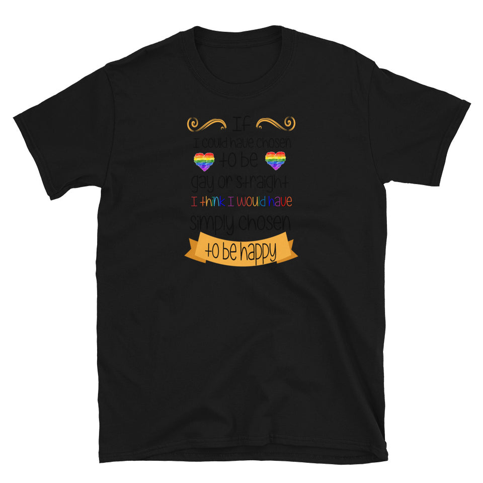 Chosen to be happy Short-Sleeve Unisex T-Shirt