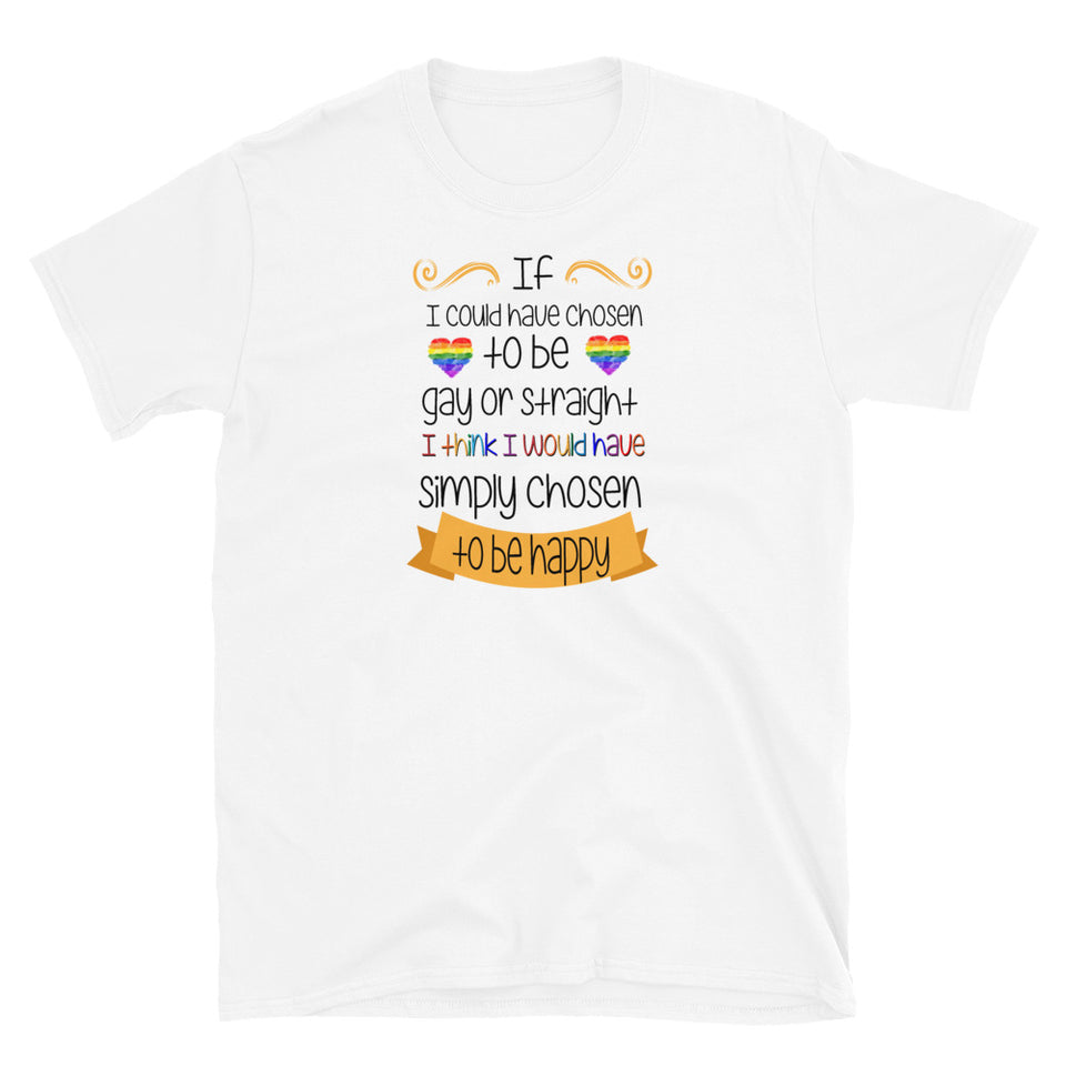 Chosen to be happy Short-Sleeve Unisex T-Shirt