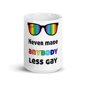 Shade Rainbow - Never made anybody less gay Mug
