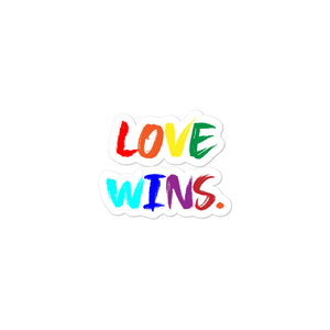 Love Wins Bubble-free stickers